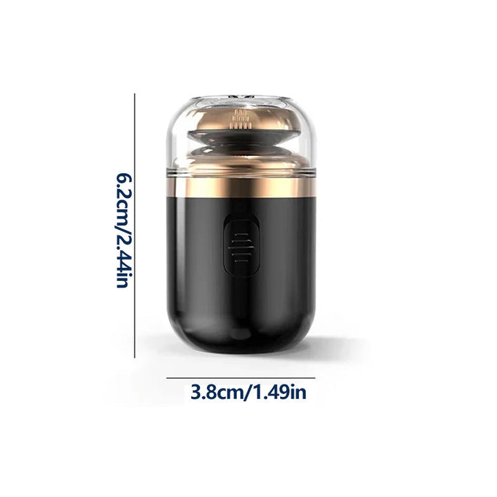 Waterproof electric groomer for men, showcasing its easy-to-clean design and portability