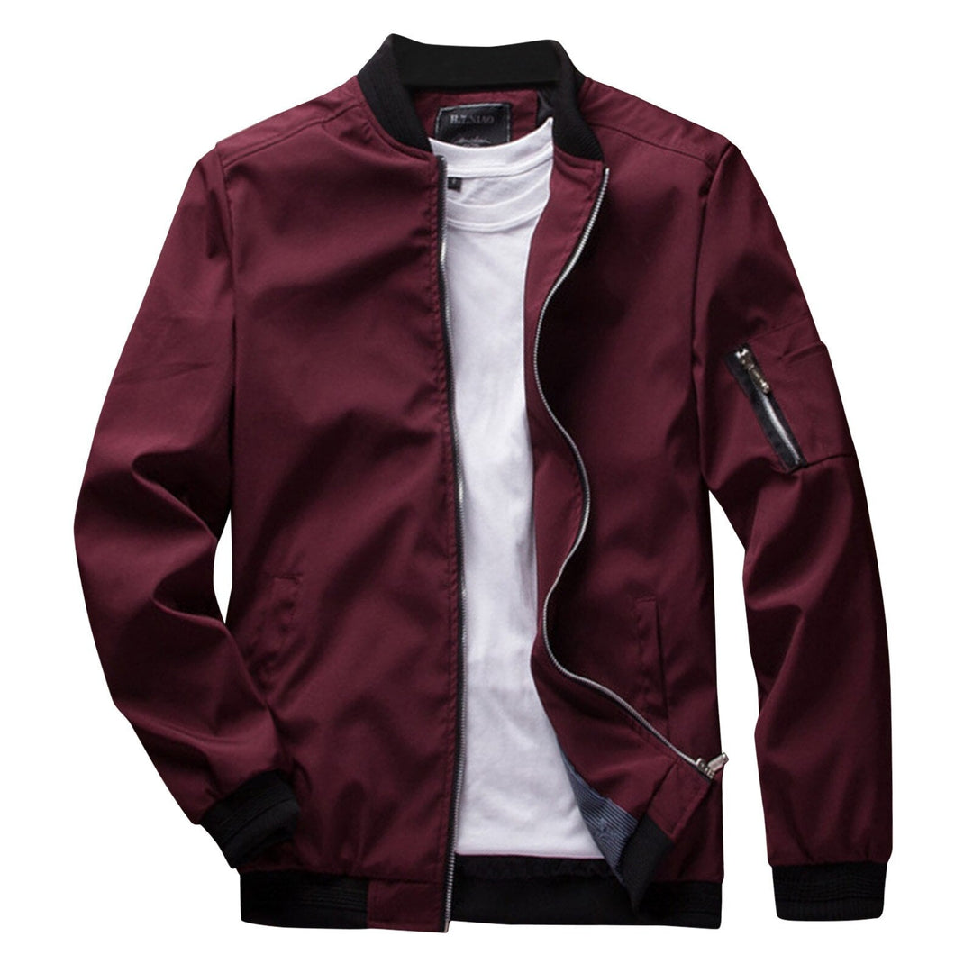 Men's lightweight outerwear: a modern casual zipper jacket, suitable for autumn wear, practical multi-pocket design