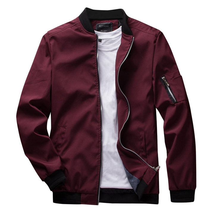 Men's lightweight outerwear: a modern casual zipper jacket, suitable for autumn wear, practical multi-pocket design