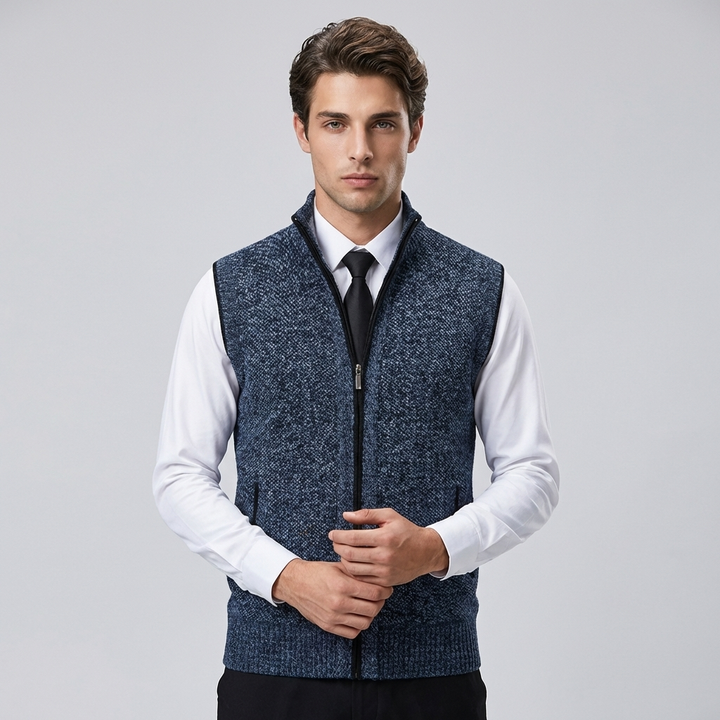 Men's modern dress vest, sharp & versatile. Ideal for business, wedding, or smart casual wear. Tailored fit.