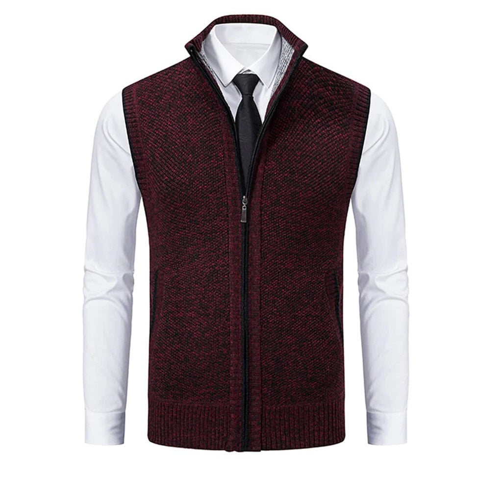 Sleek charcoal grey men's dress vest, versatile formal wear for business, weddings & special occasions.