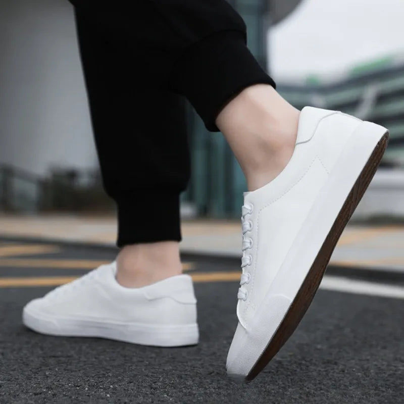 Comfortable men's everyday low-top sneakers with secure lace-up design for casual walking and style.