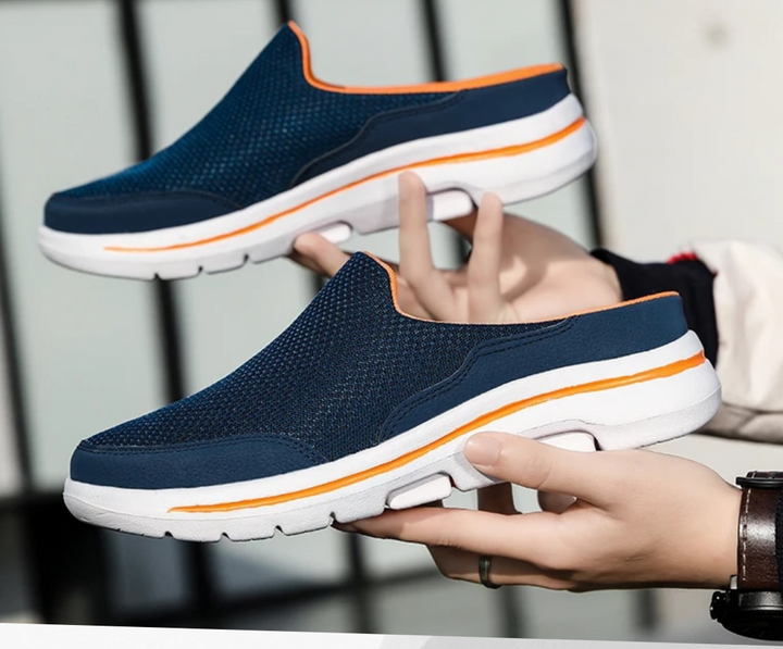Casual men's orthopedic shoes. Barefoot comfort, flexible, non-slip for daily wear & foot health.