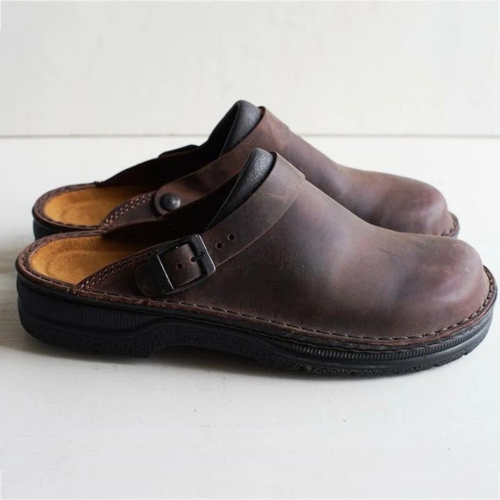 Men's orthopedic comfort clogs for all-day support, ideal for walking, work, & daily wear. Slip-on design.