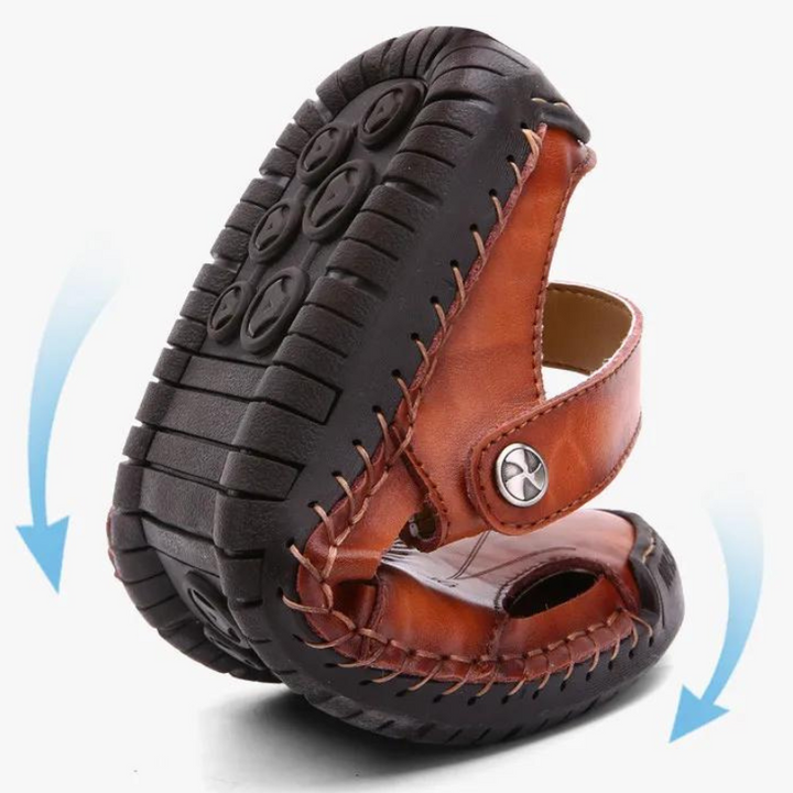 Lightweight men's walking sandals for summer, offering orthopedic comfort and excellent foot support.