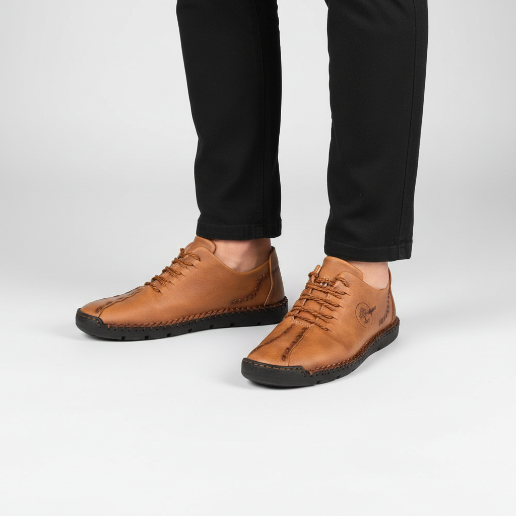 Raymond men's orthopedic leather sneakers. Ergonomic design ensures maximum comfort and support all day.