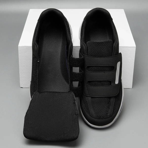 Easy slip-on men's orthopedic comfort shoes, wide fit, ideal for walking & daily wear.