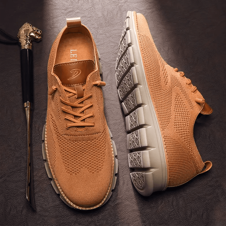 Easy-wear men's slip-on walking shoes with orthopedic support, perfect for daily comfort and foot health.