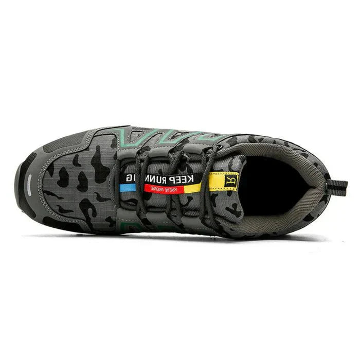 Durable men's orthopedic walking sneakers with superior cushioning, arch support, and slip-resistant sole.