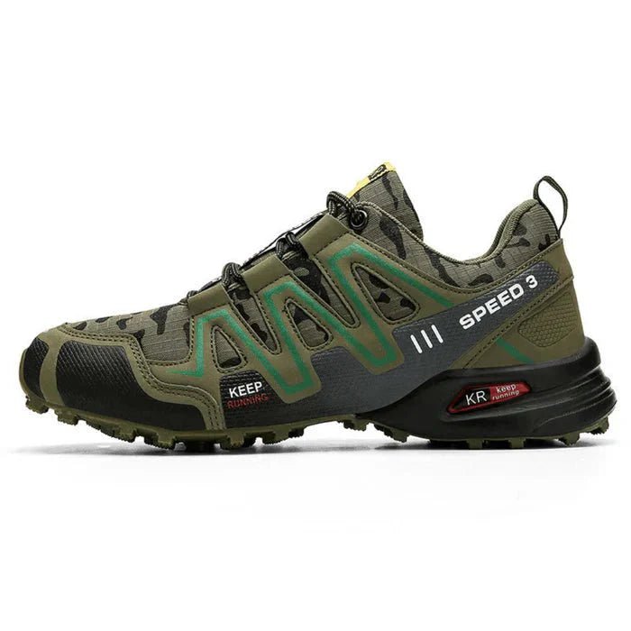 Men's casual orthopedic sneakers in camo, designed for pain relief with a cushioned sole and excellent foot support.