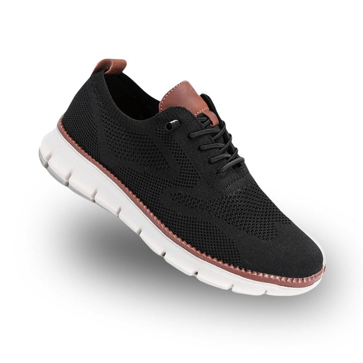 Comfort walking shoes for men, featuring wide toe box and durable design.