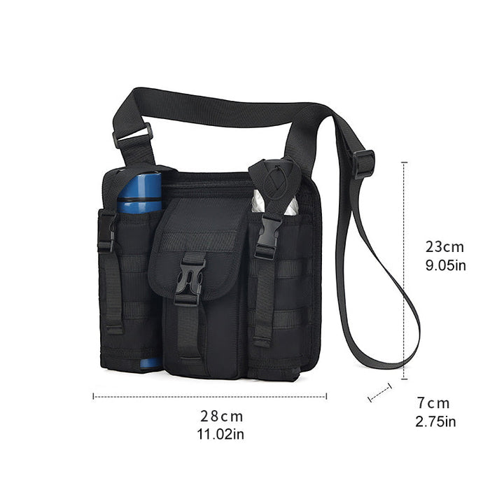 Interior view of men's travel bag, showcasing organizational compartments & ample space