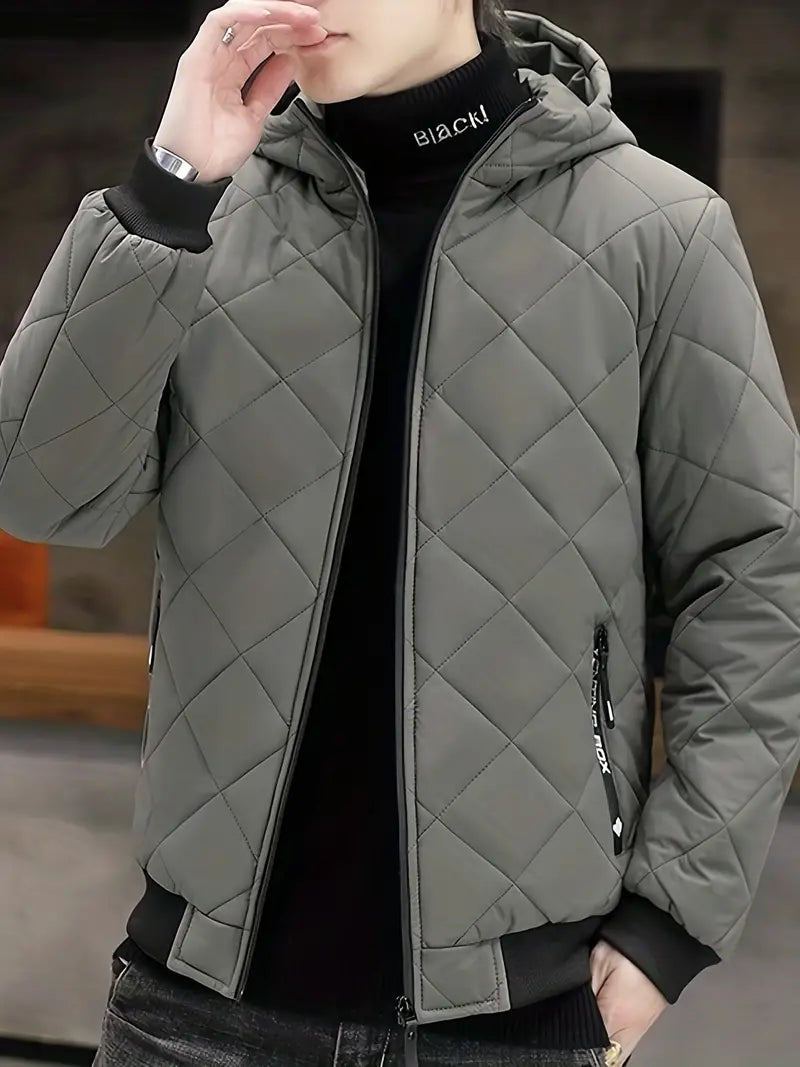 Fall Fashion Men's Padded Outdoor Jacket, versatile and weather-resistant.