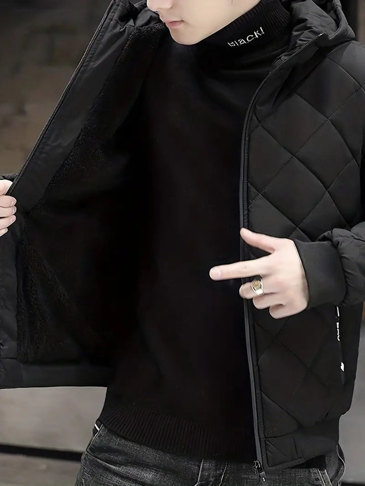 Men's Warm Padded Travel Jacket, lightweight and protective against wind.