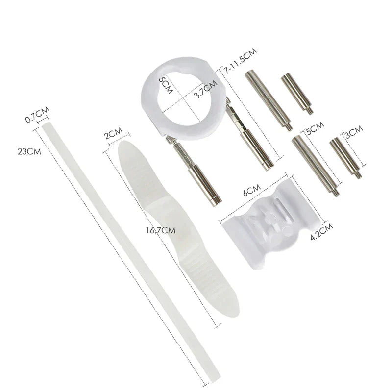 Comfortable male enhancement traction device designed for natural growth and improved sexual performance.