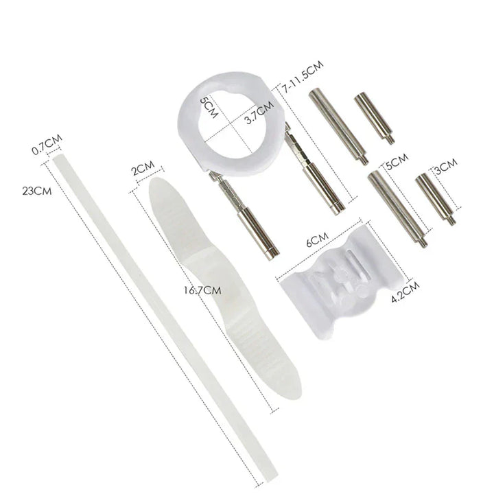 Comfortable male enhancement traction device designed for natural growth and improved sexual performance.