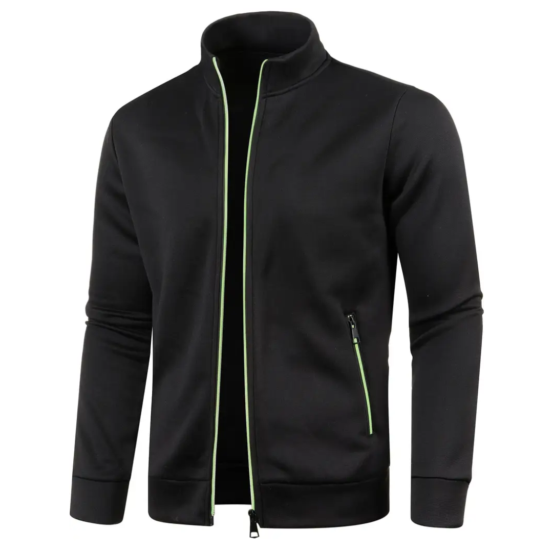 Versatile men's active lifestyle jacket, full zip, performance wear, suitable for casual & sport.
