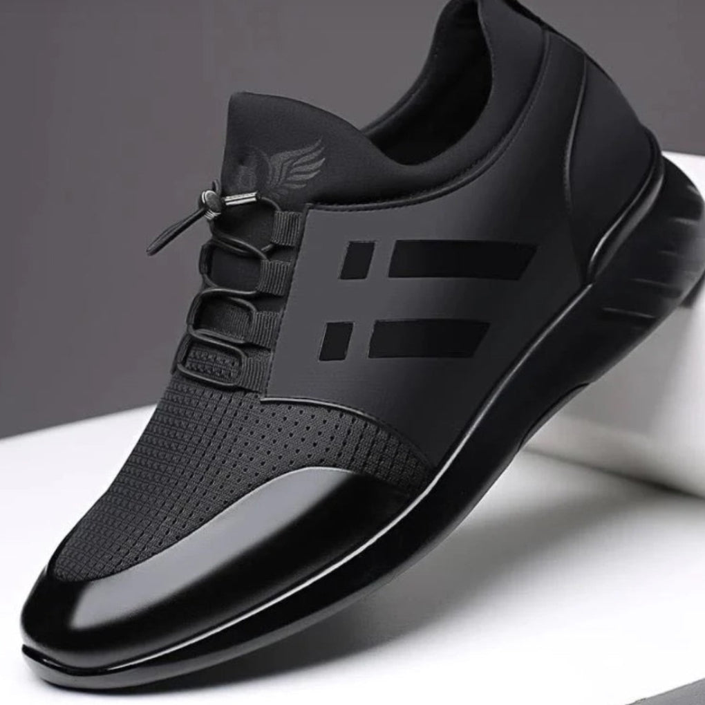 Men's premium comfort slip-on dress shoes with orthopedic support, sleek design for formal & business casual wear.