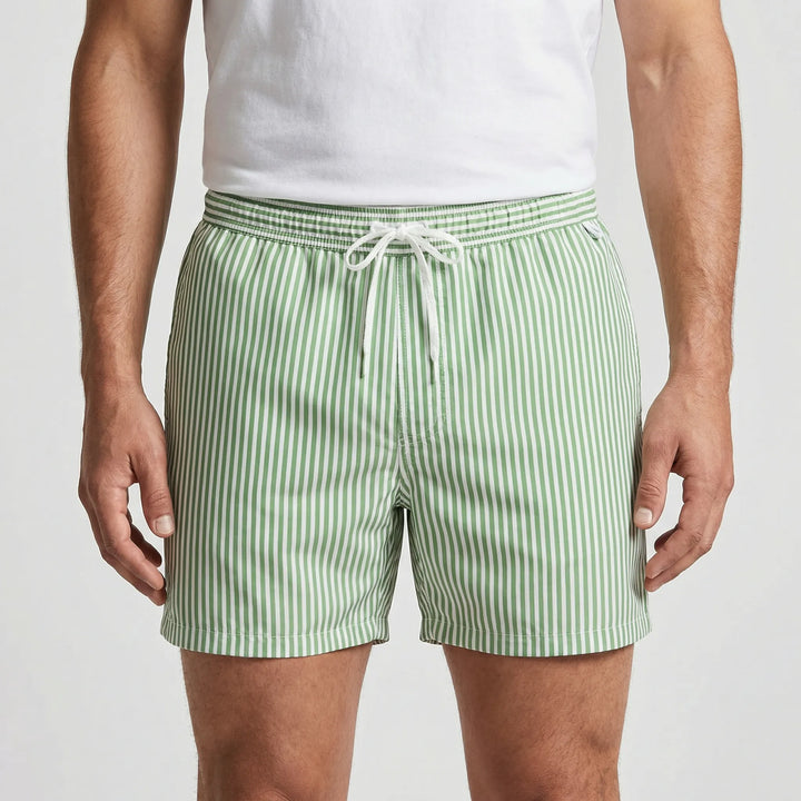 Comfortable quick-dry men's swim shorts for summer fashion and fun.