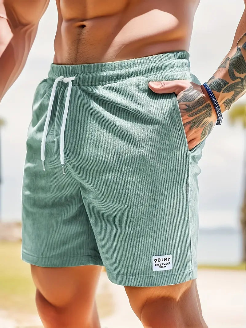 Ultra-comfortable men's quick-dry swim shorts. Perfect for long days at the beach or pool, elastic waist.