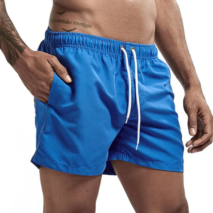 Lightweight men's quick-dry pool shorts, comfortable and stylish for any summer adventure.
