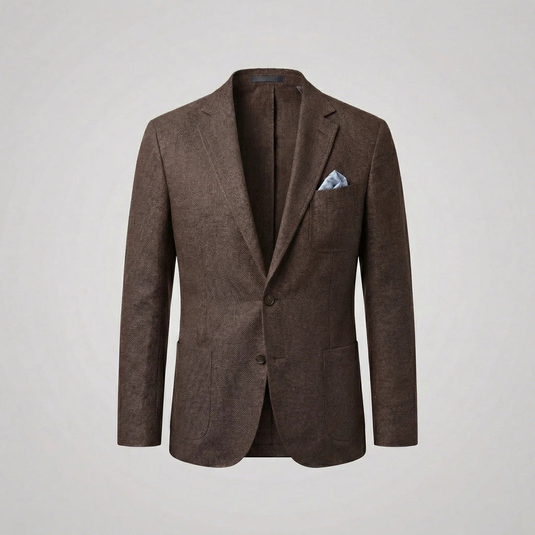 Summer relaxed fit men's blazer. Lightweight jacket, ideal for casual style.