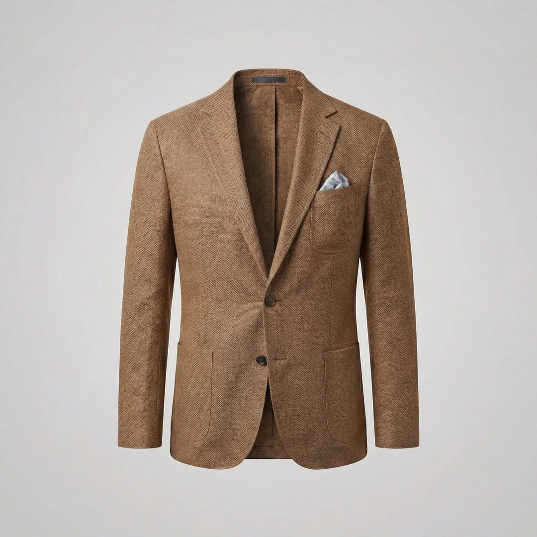 Men's casual smart blazer. Relaxed fit jacket for lightweight summer menswear.