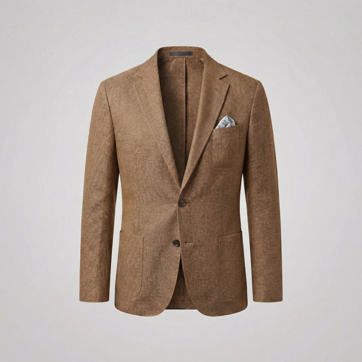Men's casual smart blazer. Relaxed fit jacket for lightweight summer menswear.