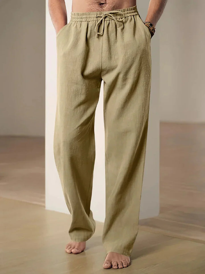 Versatile men's relaxed fit drawstring pants for everyday wear, casual style & ultimate comfort.
