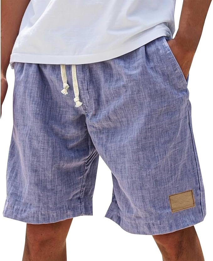 Everyday wear men's relaxed shorts, perfect for summer comfort, casual style & versatility.