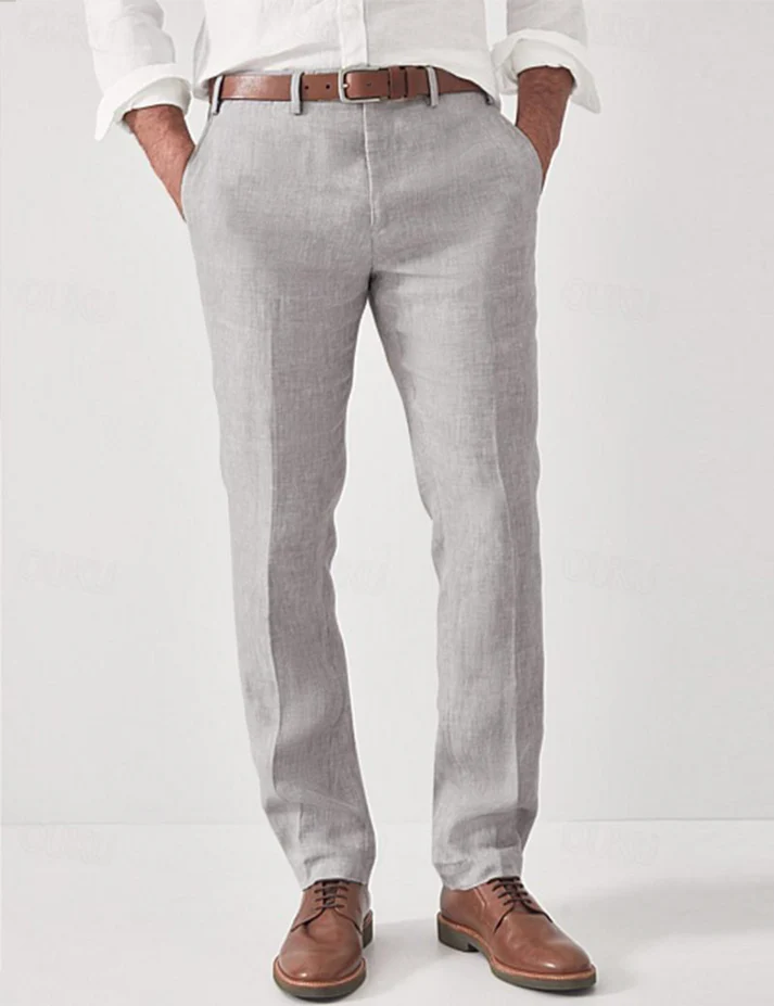 Versatile men's loose fit harem pants, casual style with comfortable elastic waist, perfect for summer.