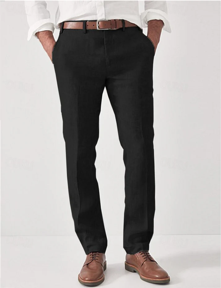 Comfortable men's relaxed fit harem pants, featuring a flexible elastic waistband & a modern casual look.