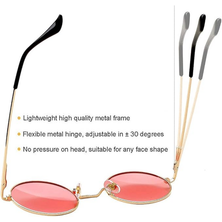 Vintage men's round polarized sunglasses, essential classic style eyewear.
