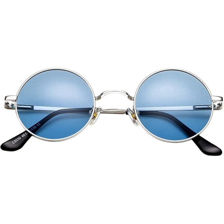 Men's vintage round polarized sunglasses, perfect for outdoor fashion.
