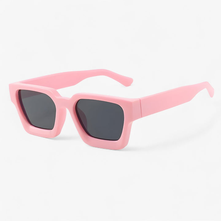 Classic men's square frame sunglasses, providing essential UV400 protection. Perfect retro eyewear.