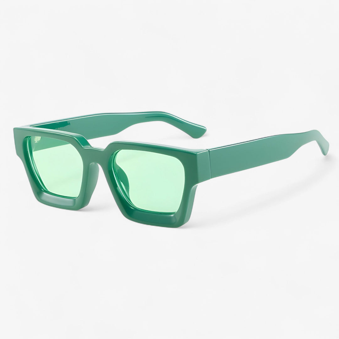 Men's classic square frame sunglasses, retro style meets modern UV400 protection. Eyewear essential.