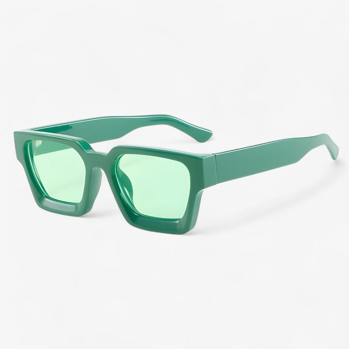 Men's classic square frame sunglasses, retro style meets modern UV400 protection. Eyewear essential.