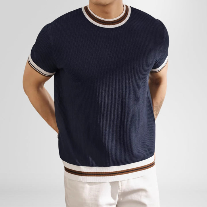 Elevated men's Rico crewneck sweater, a soft long-sleeve tailored pullover. Perfect for stylish casual layering.