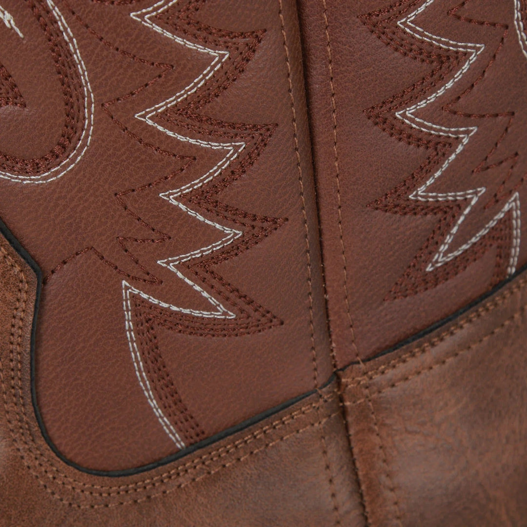 Versatile men's western square toe boots with a rugged look, timeless design & all-day comfort.