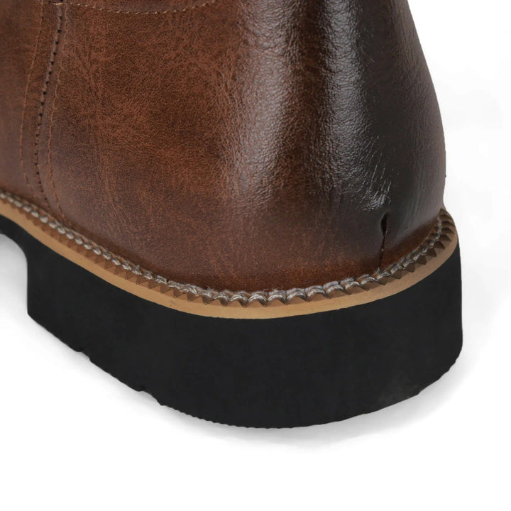 Timeless men's western square toe boots, excellent for rugged men's fashion & durable everyday comfort.