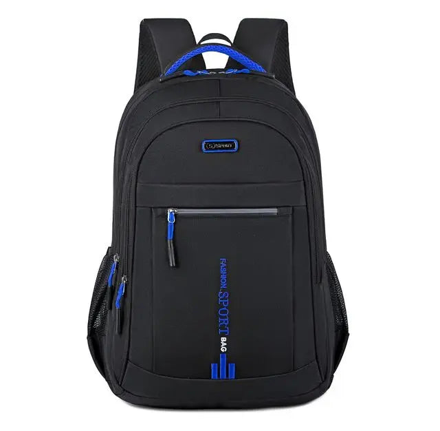 Sleek men's business & college backpack, water-resistant for everyday carry & style.