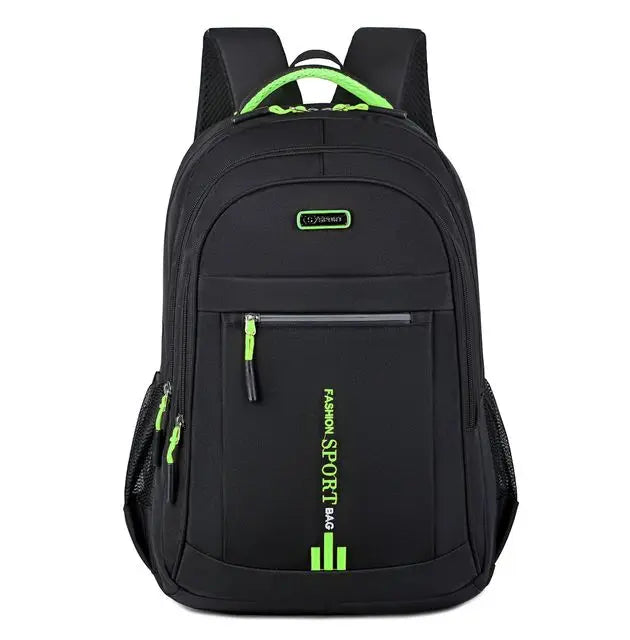 Men's durable travel backpack, waterproof with multiple compartments for easy organization.