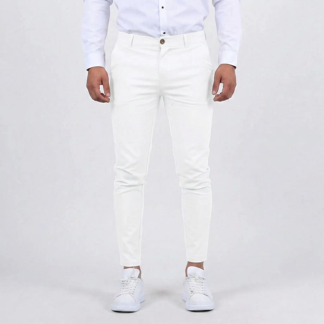 Everyday Slim Fit Chino Pants: Back view, highlighting well-crafted pockets and comfortable fit for daily wear.