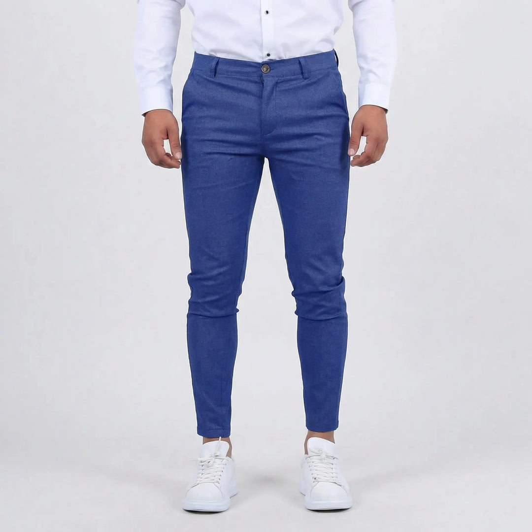 Men's Smart Casual Chinos: Perfect for office or weekend, offering a comfortable, stylish slim fit.