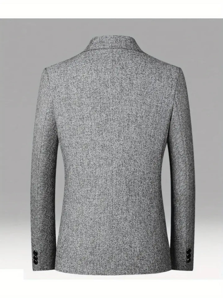 Men's slim fit no-iron spring blazer for business casual & effortless style. Versatile everyday jacket.