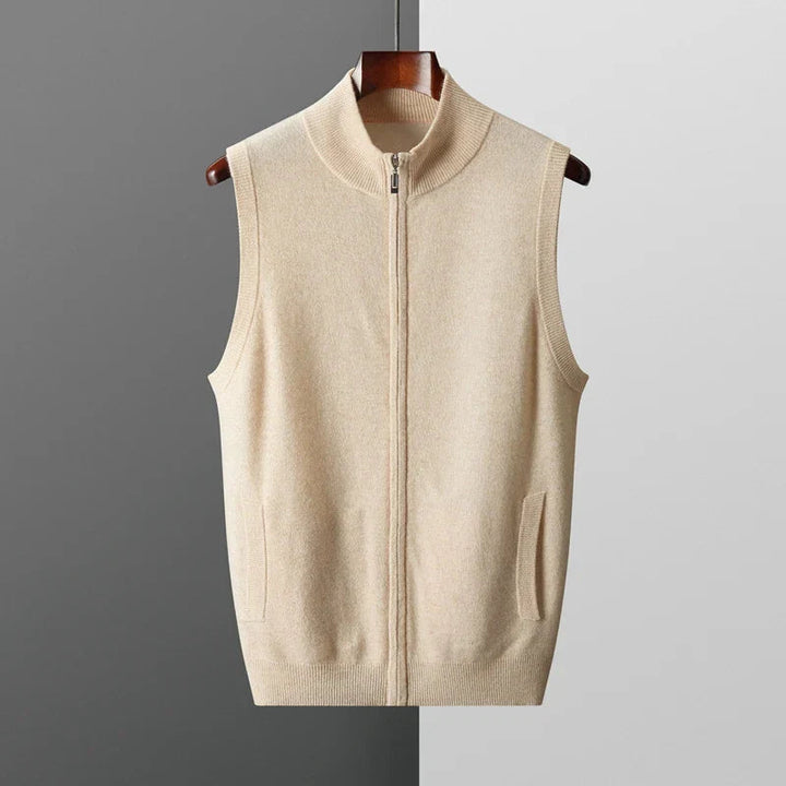 Everyday men's full-zip layering vest for transitional weather. Soft, comfortable, and stylish outerwear for men.