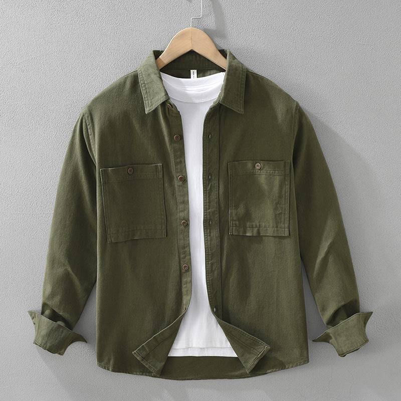 Men's Sorrento relaxed fit overshirt. Durable long sleeve men's shirt for rugged layering style.