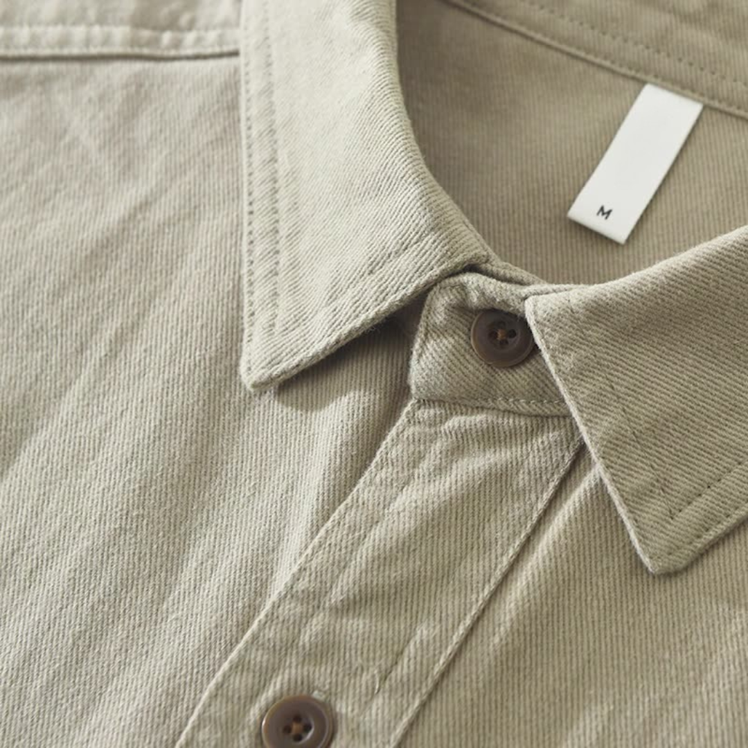 Casual Men's Sorrento overshirt, a versatile layering long sleeve shirt with a relaxed fit for rugged style.