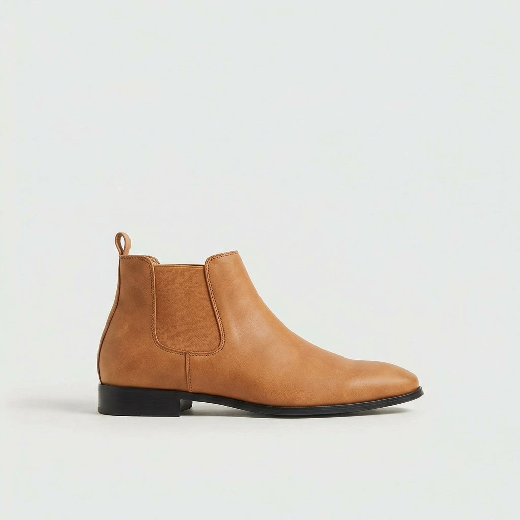 Men's Stratton Chelsea dress boots, an elegant choice for sophisticated formal and business casual outfits.