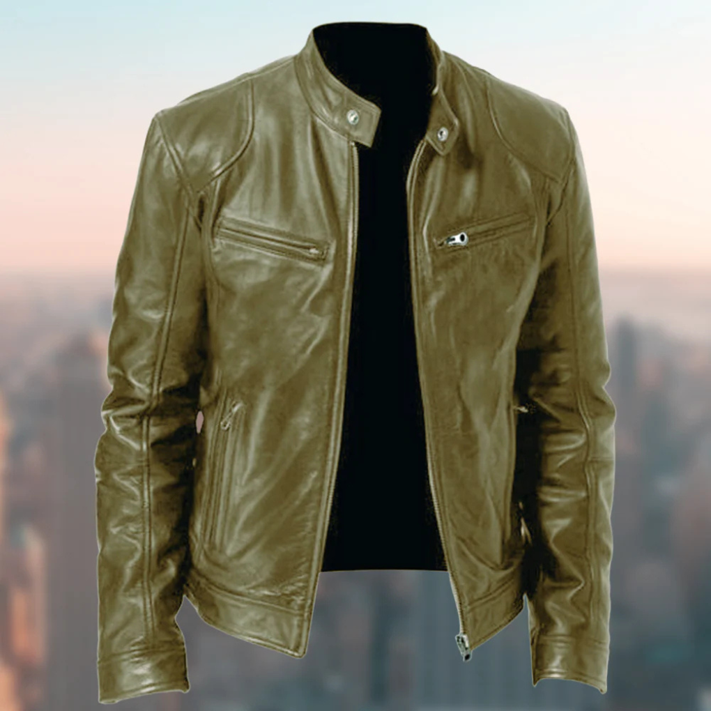 Men's versatile smart casual zipper jacket. Modern, stylish outerwear for a refined everyday look, classic fit.